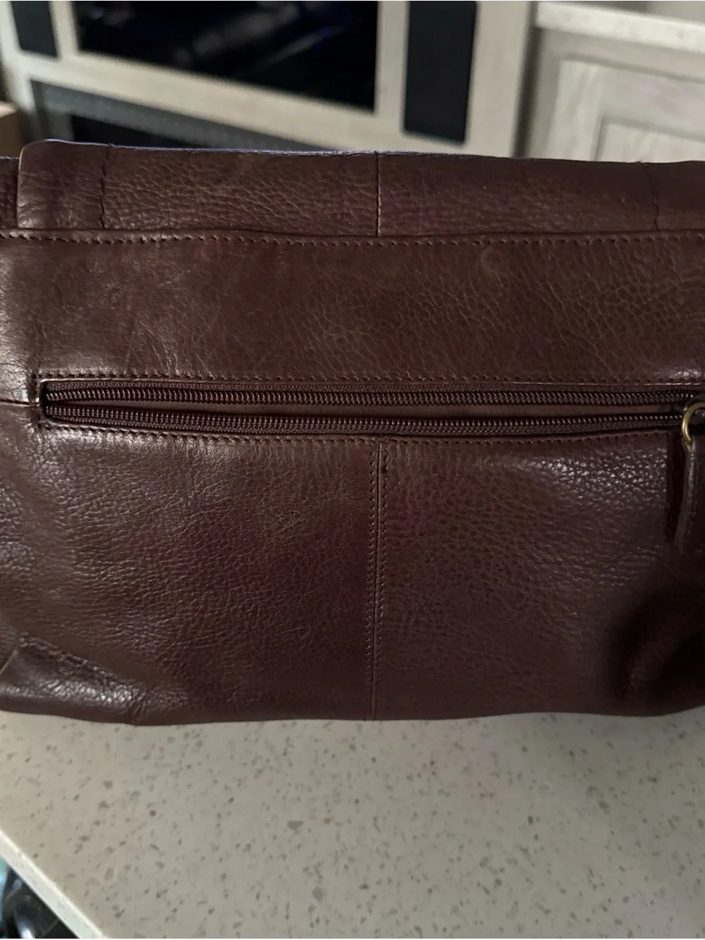 Rolf’s Leather Crossbody Bag in Dark Brown